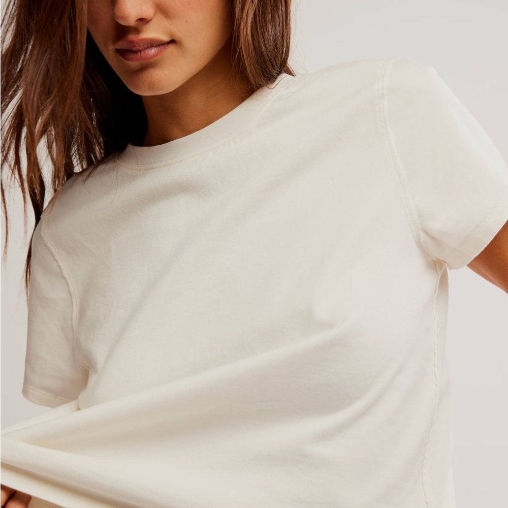 We The Free Cream Short Sleeve Tee